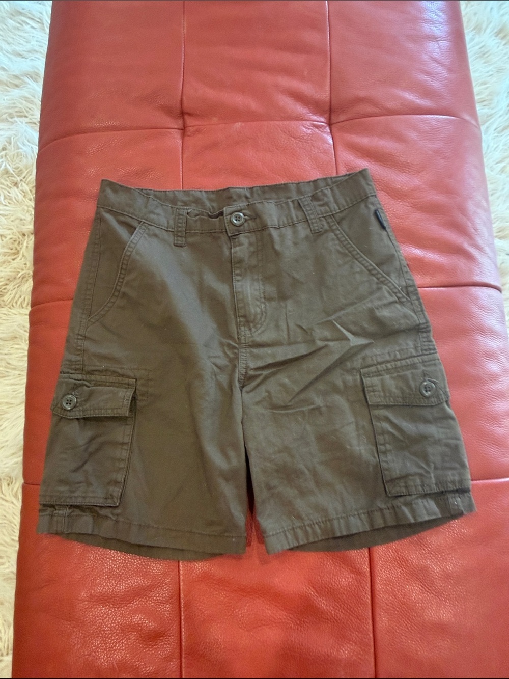 Ring of Fire boys Cargo Shorts in Olive size 12
